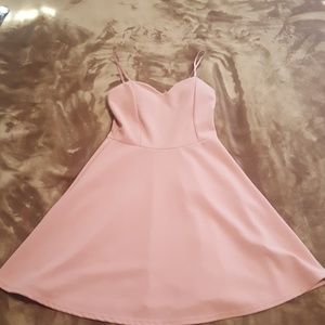 Mauve skater skirt dress